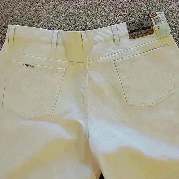 Jordache Vintage White Cotton Classic Fit Shorts Size 40 - Picture 4 of 5